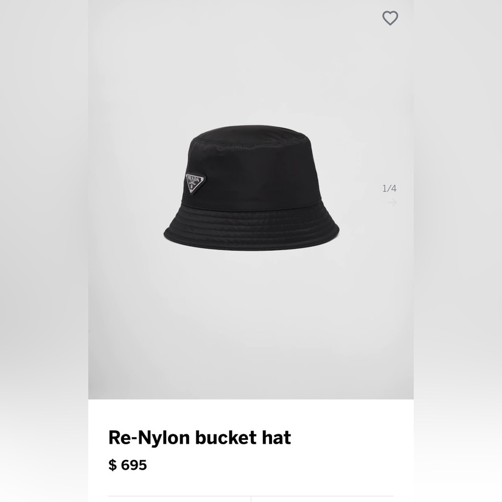 Re-nylon Prada bucket hat